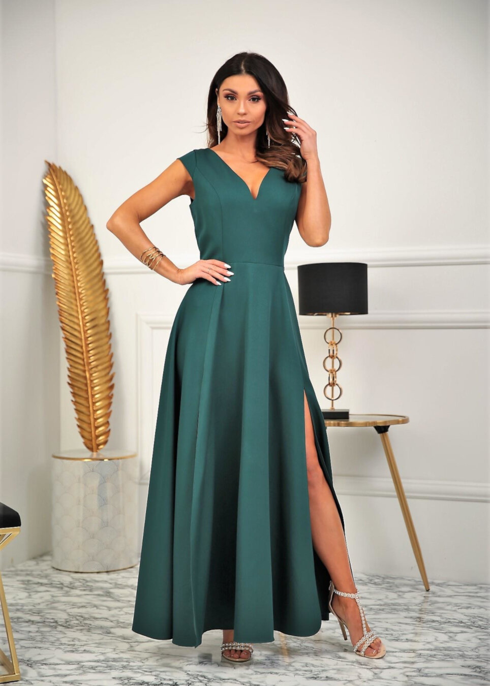 Marconi Abendkleid mit Glitzer
