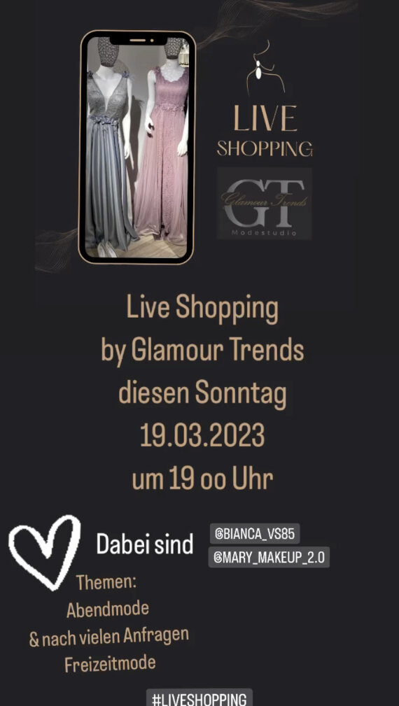 LIVE Shopping abendmode und Freoizeitmode am Sonntag