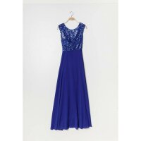 Pailetten Abendkleid Bodenlang R1297