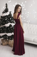 Pailetten Abendkleid Bodenlang R1297