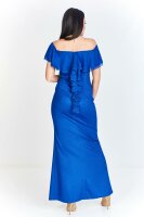 Abendkleid Figurbetont mit Carmen Ausschnitt PM62528