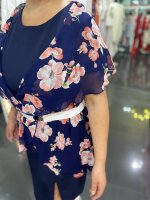 Damen Blusen-Weste mit Blumenprint EM3763