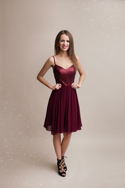 Eva&Lola R1330 Kleid Bandeau Pailetten