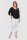 Damen Plus Size Basic Shirt mit 3/4 Ärmeln