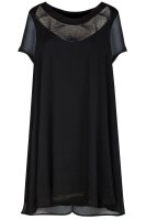 Kleid Plus Size Vokuhila Kurzarm