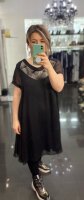 Kleid Plus Size Vokuhila Kurzarm