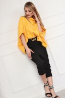 Oversize Fledermausbluse PM78865  mit einem Rollkragen