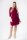 Hemd-Kleid PM7110 inkl.Gürtel Bordeaux-Rot 36