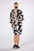 Elegantes Kleid PM81501 mit tailliertem Schnitt und Rüschen an den Ärmeln