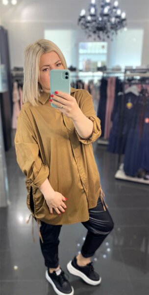 Oversize Damen Baumwoll-Hemd  2144 Italy