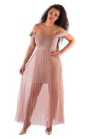 Maxi-Plisseekleid Schulterfrei EM5959