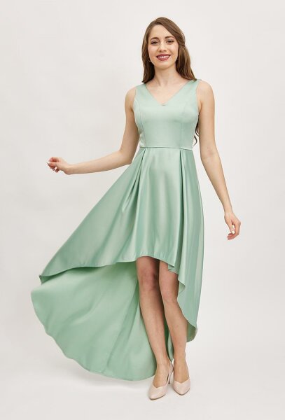 Satin Cocktailkleid Asymmetrisch 8818