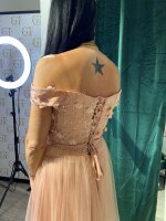 Standesamt Brautkleid mt Tüllrock/ mit Schulterärmeln 1738150