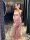 Exclusives Abendkleid mit Stickerei / Schulterfrei inkl. Stola 1701730