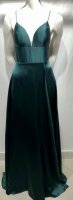 Satin Abendkleid mit Strassteinchen Träger HM2298