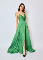 Satin Abendkleid mit Strassteinchen Träger HM2298