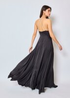 Satin Abendkleid mit Strassteinchen Träger HM2298