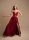 Satin Abendkleid mit Strassteinchen Träger HM2298