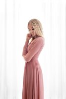 Abendkleid mit Chiffonärmeln Langarm HM2304