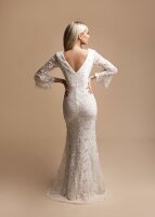 Standesamt Abendkleid in Meerjungfrau-Schnitt / Langarm HM2291