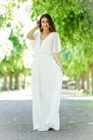 Festliches Maxikleid mit Plisseerock  R1429...