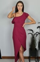Wickelkleid Asymmetrisches Damen-Cocktailkleid EM23667