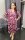 Plisseekleid mit Animal-Print Langarm 19318