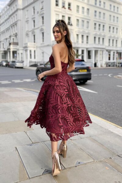 Abendkleid Spitze Gehäckelt HM2279