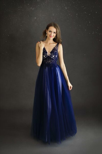 Abendkleid mit Tüllrock HM2223