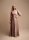 Satin Abendkleid Bodenlang HM2299 Langarm