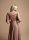 Satin Abendkleid Bodenlang HM2299 Langarm