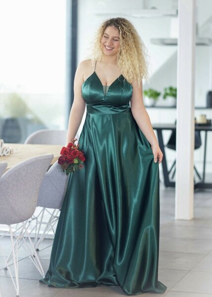 Satin Abendkleid HM2188QS