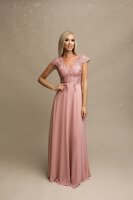 Abendkleid Bodenlang Kurzarmr R1387QS