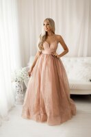 Abendkleid Bodenlang mit Glitzer HM2267