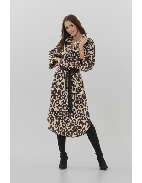 Damen Hemdkleid mit Gürtel