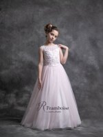 Mädchenkleid mit Perlen RLC-3351