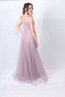 Extravagantes Abendkleid mit Tüllschleppe 98353