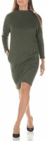 Lässiges Strickkleid mit Stehkragen EM25077