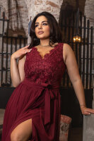Abendkleid Bodenlang mit Spitze 265-10/1