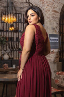 Abendkleid Bodenlang mit Spitze 265-10/1