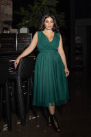 Elegantes Cocktailkleid Midi 268-13/1