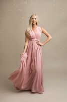 Wickelkleid Maxi Kleid Brautjungfer Abendkleid R1388