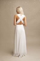 Wickelkleid Maxi Kleid Brautjungfer Abendkleid R1388
