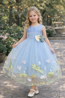 Festliches Mädchenkleid Blumen BO-2584