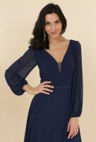Festliches Maxikleid R1847 Langarm
