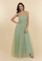 Tüll-Abendkleid mit Schlitz R1852