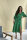 Satin Midikleid mit Schlitz/Ballonärmel
