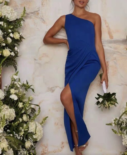 Wickelkleid Asymmetrisch 525032 One-Shoulder