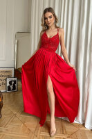 Satin Kleid Abendkleid 267-01
