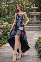 Cocktailkleid mit Blümenmuster 525021